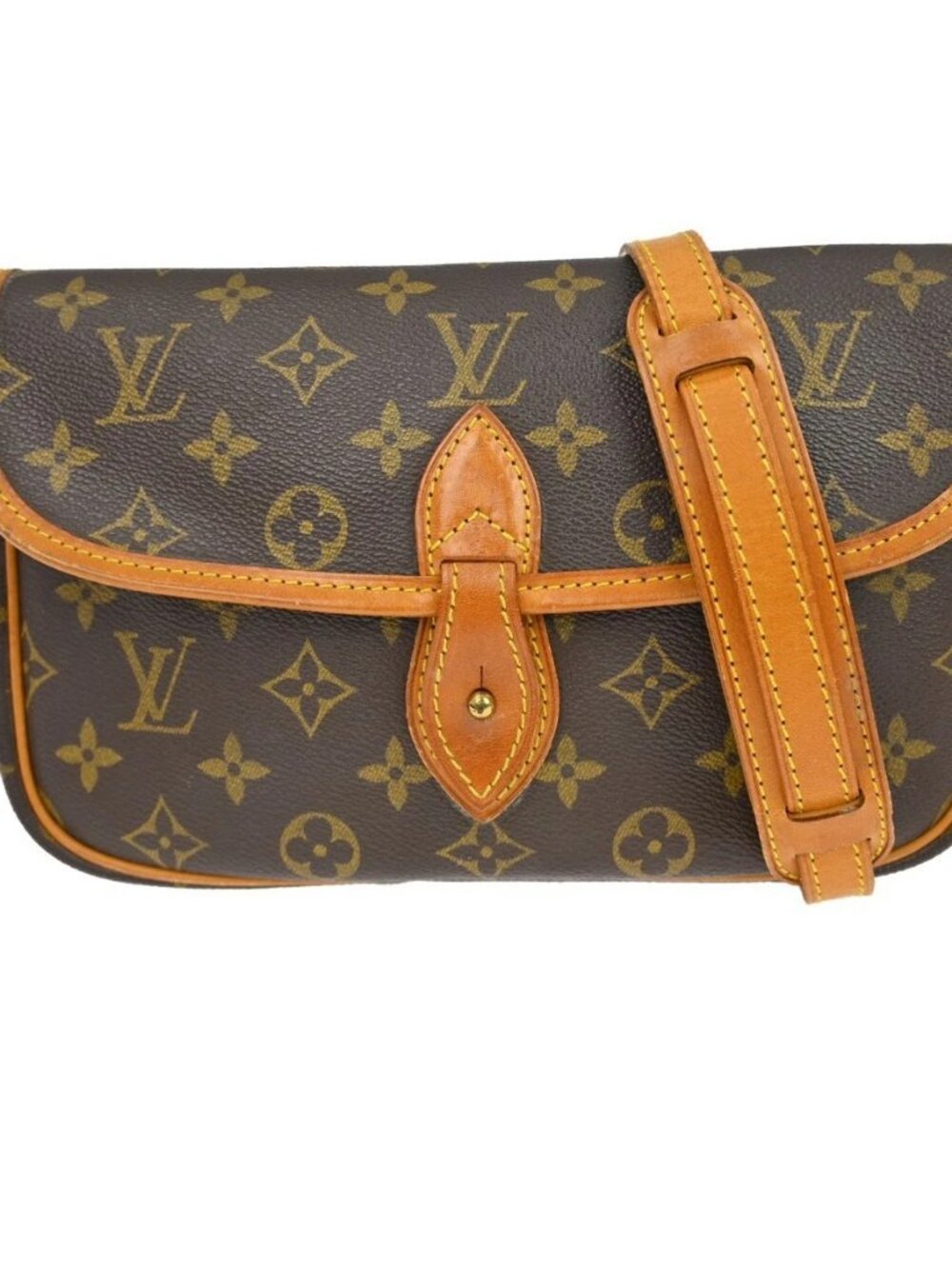 LOUIS VUITTON Monogram Gibeciere PM Shoulder Bag M42248 AR1914 YQ07957